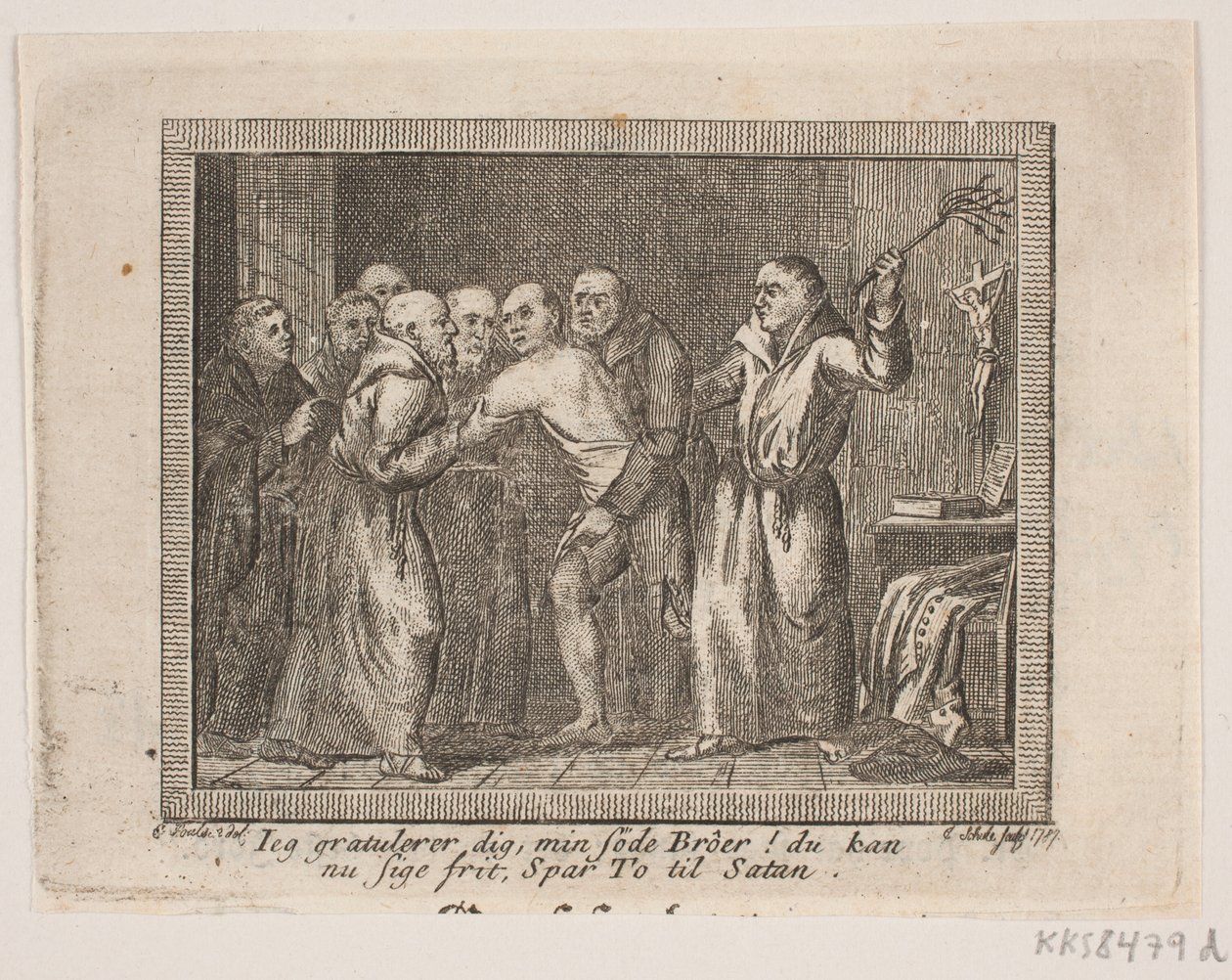 Vignet voor J. H. Wessels "Verzamelde Geschriften" door Georg Christian Schule