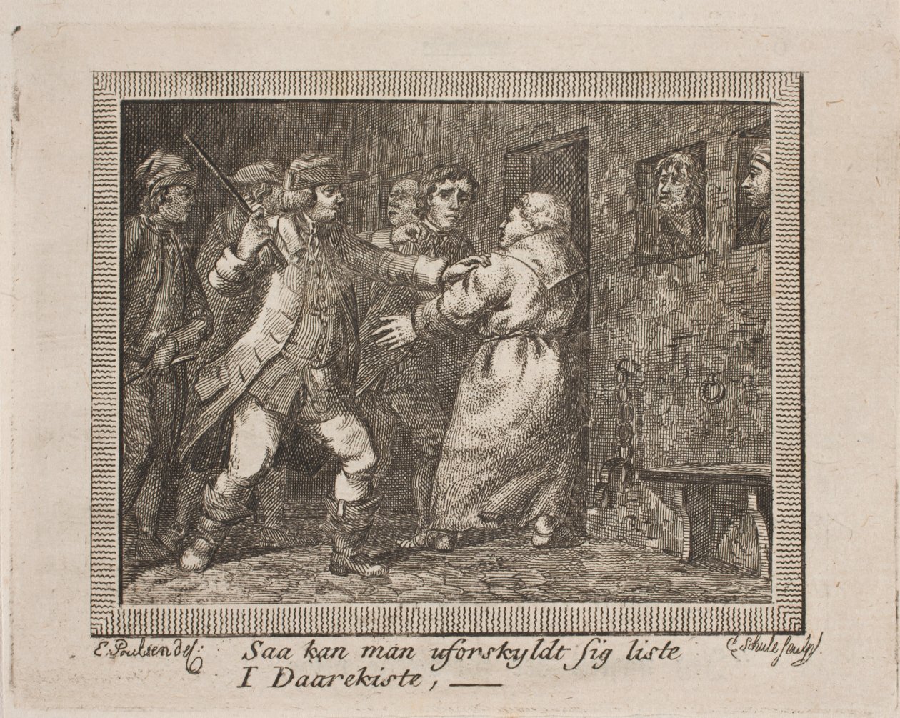 Vignet til J. H. Wessels "Samtlige skrifter" door Georg Christian Schule