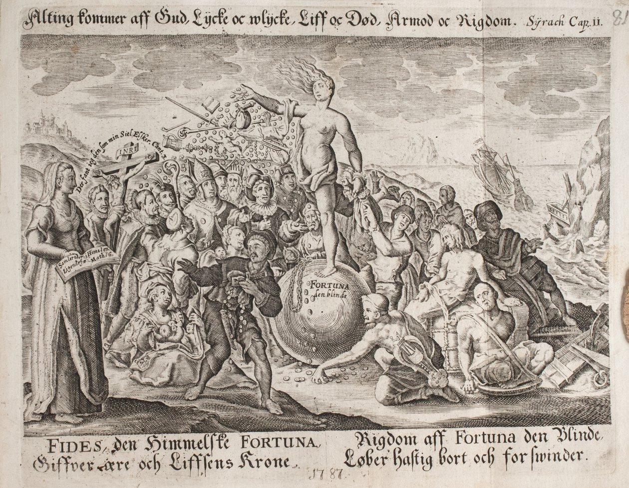 Fortuna de blinde door Georg Fahrenholtz