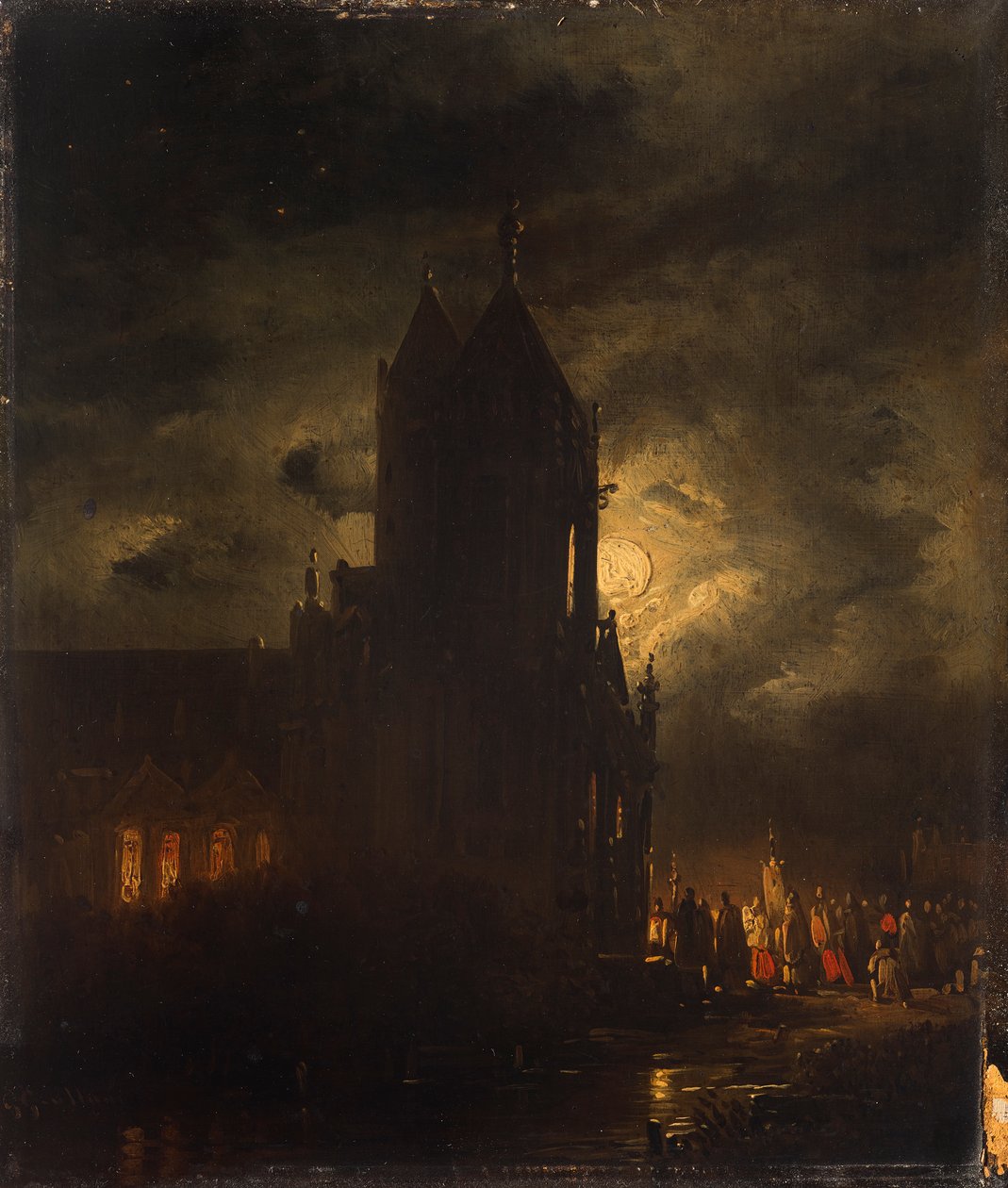Nachtelijke processie door Georg Gillis van Haanen
