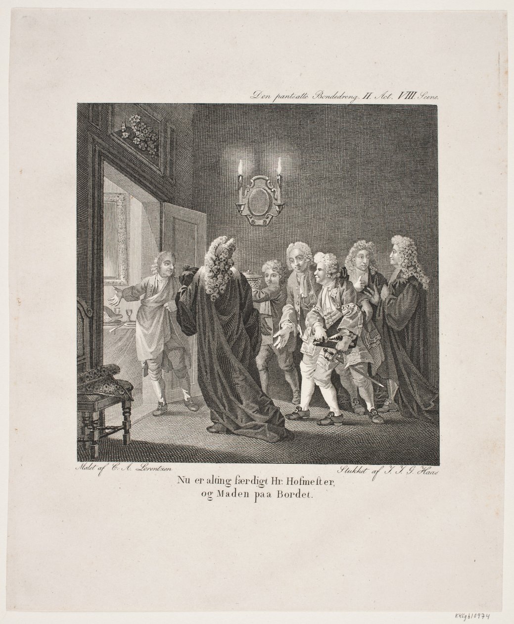 Illustratie voor Holbergs Komedies door Georg Haas