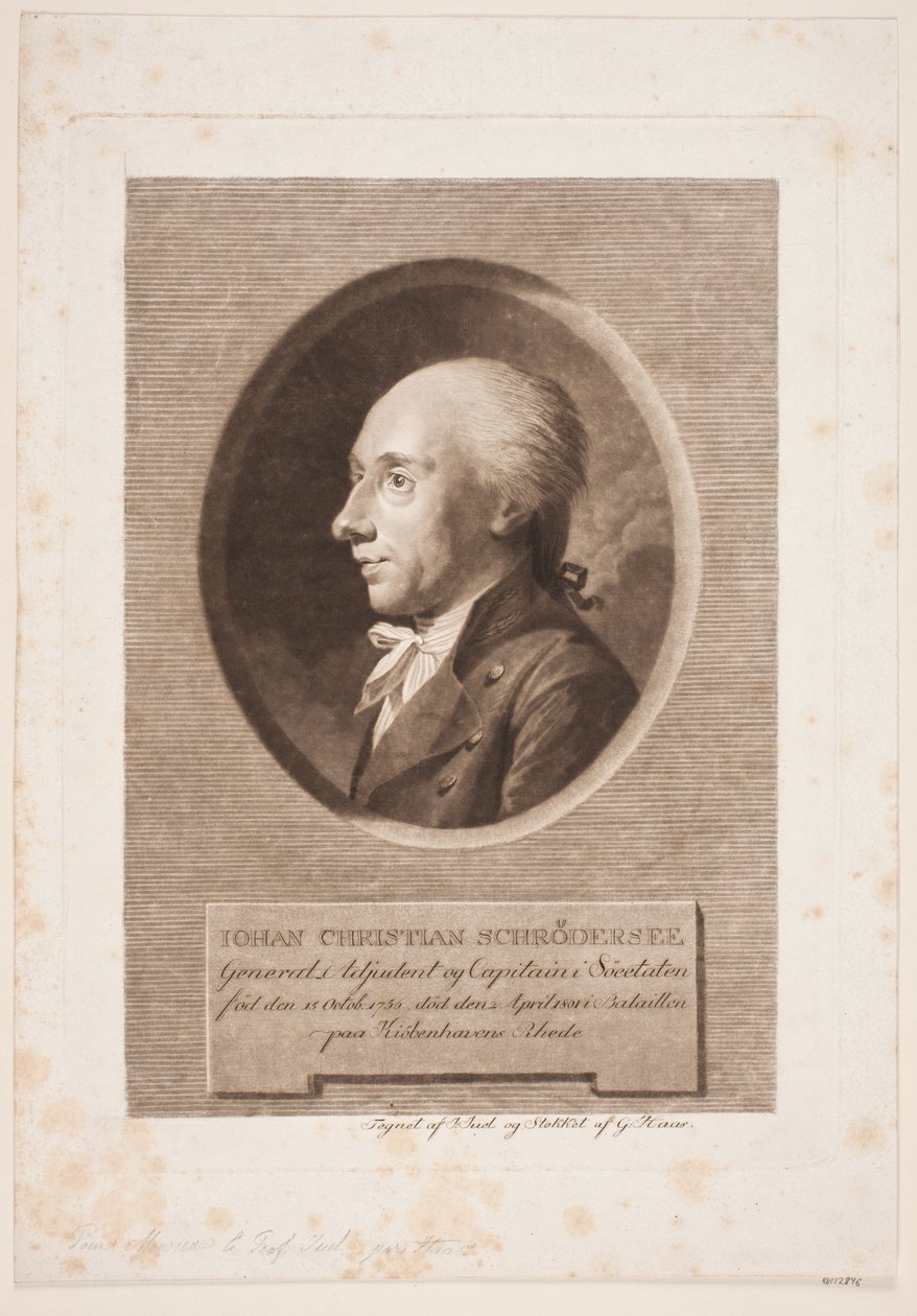 Zeeofficier J. C. Schrødersee door Georg Haas