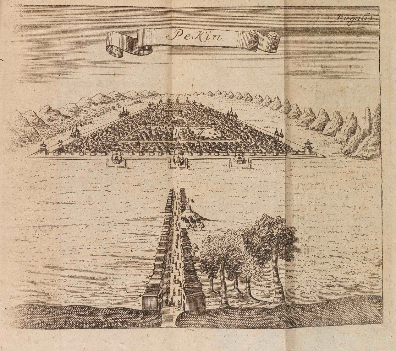 Beijing. Reisverslag van een ambassade naar Beijing georganiseerd door Tsaar Peter I de Grote, 1719 door Georg Johann Unverzagt