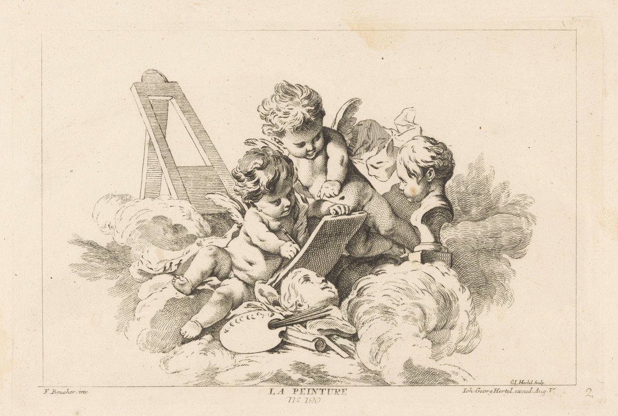 Schilderkunst door Georg Leopold Hertel
