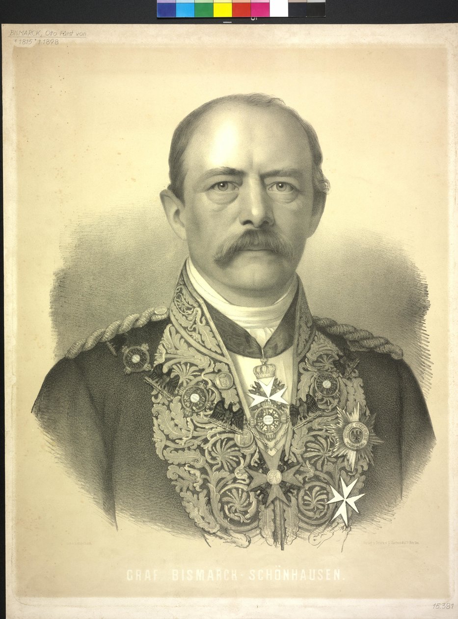 Graaf Bismarck-Schoenhausen door Georg Ludwig Engelbach Engelbach