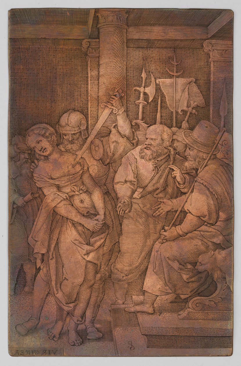 Virginia von ihrem Vater getötet door Georg Pencz
