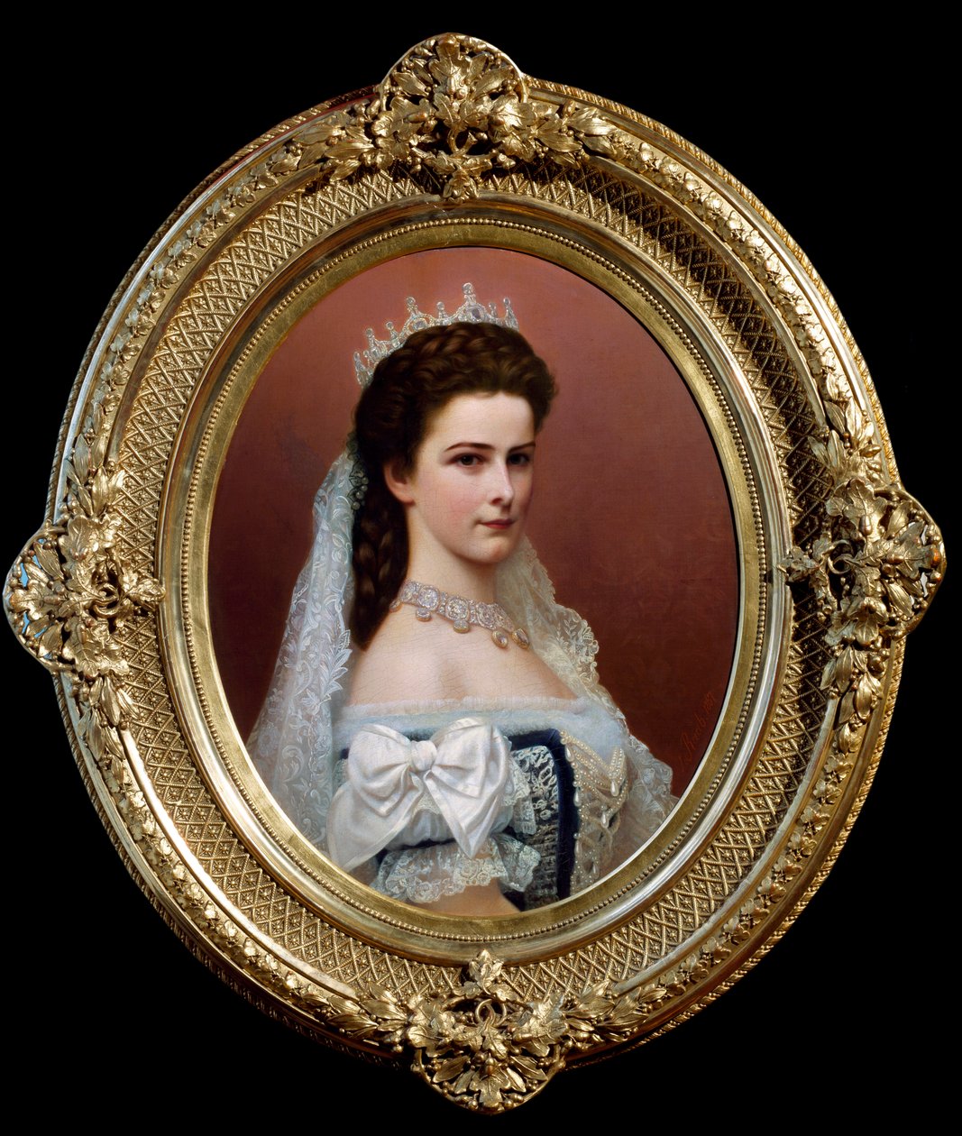 Buste van Elisabeth van Oostenrijk (bijnaam Sisi) door Georg Raab