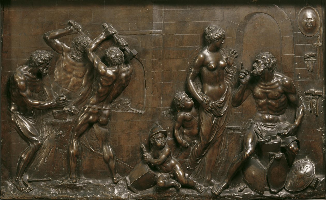 Venus in de smederij van de vulkaan door Georg Raphael Donner