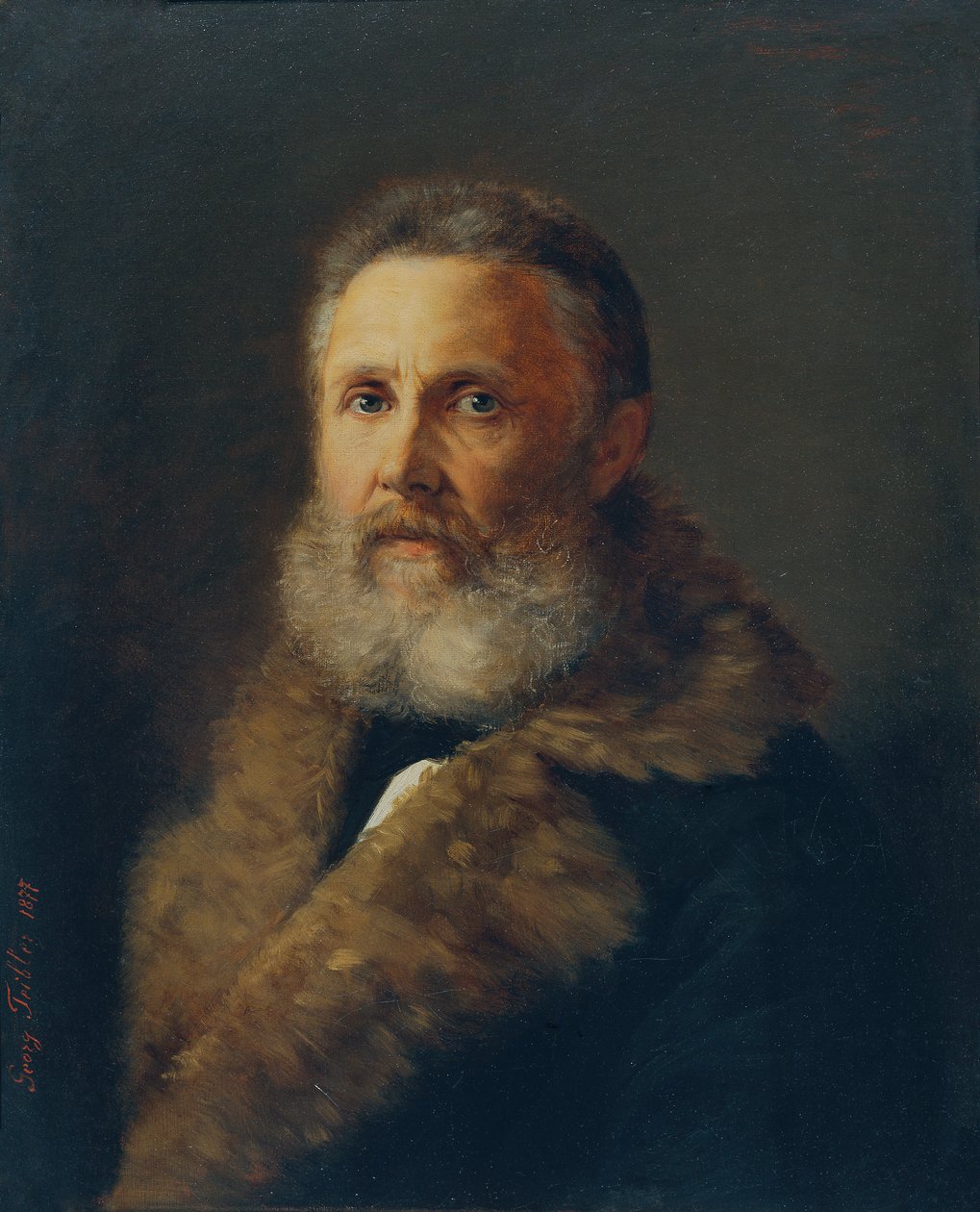 De schilder Carl Teibler, de vader van de kunstenaar door Georg Teibler