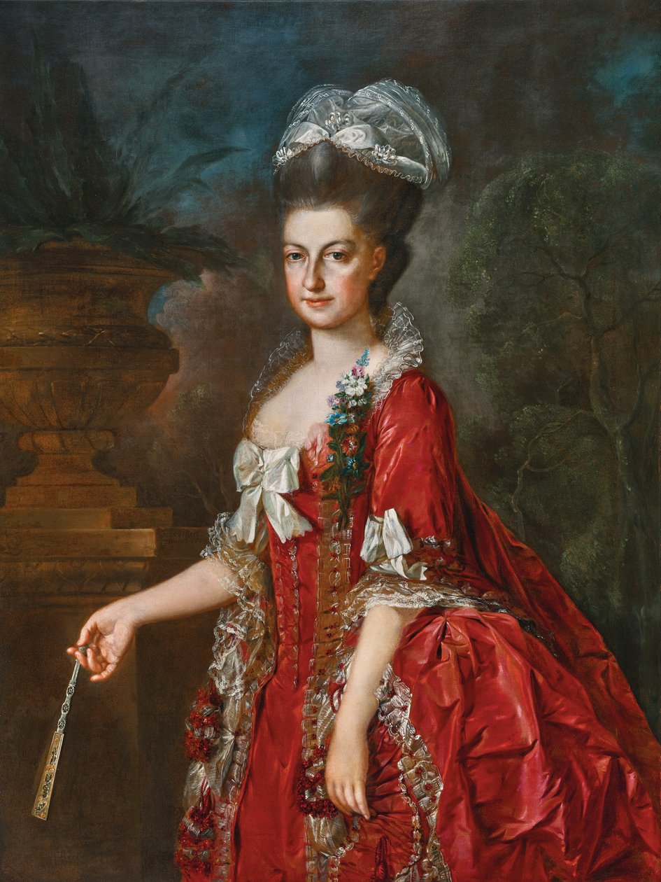 Johann Georg Weikert Portret van Maria Christine van Oostenrijk 1778 door Georg Weikert