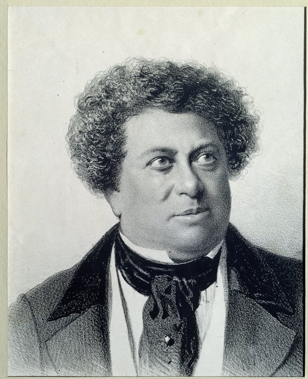 Portret van de auteur Alexandre Dumas (1802-1870) door Georg Wilhelm Timm