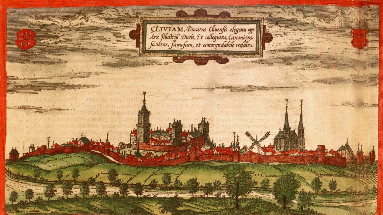 Kleve, Duitsland door Georg and Hogenberg Franz (1535 90) Braun