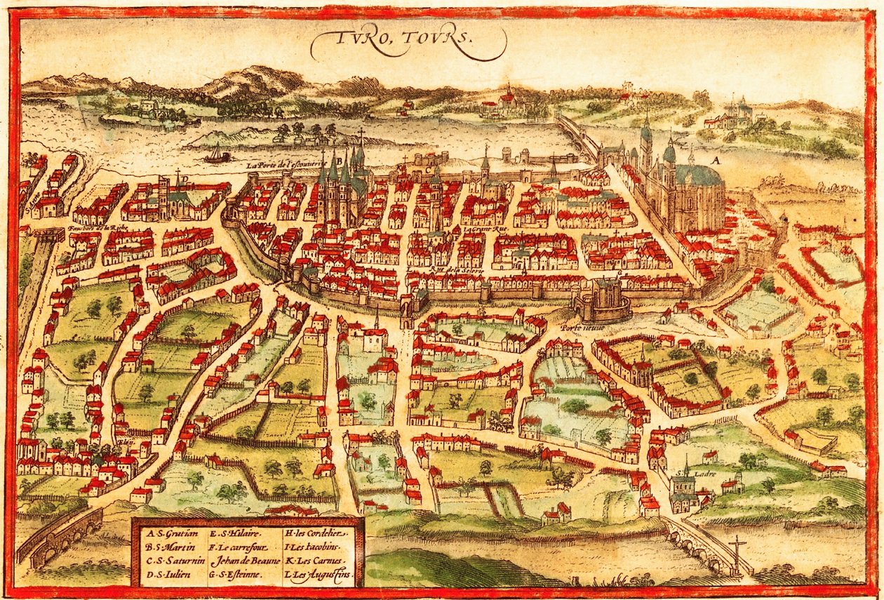 Toulon, Frankrijk door Georg and Hogenberg Franz (1535 90) Braun