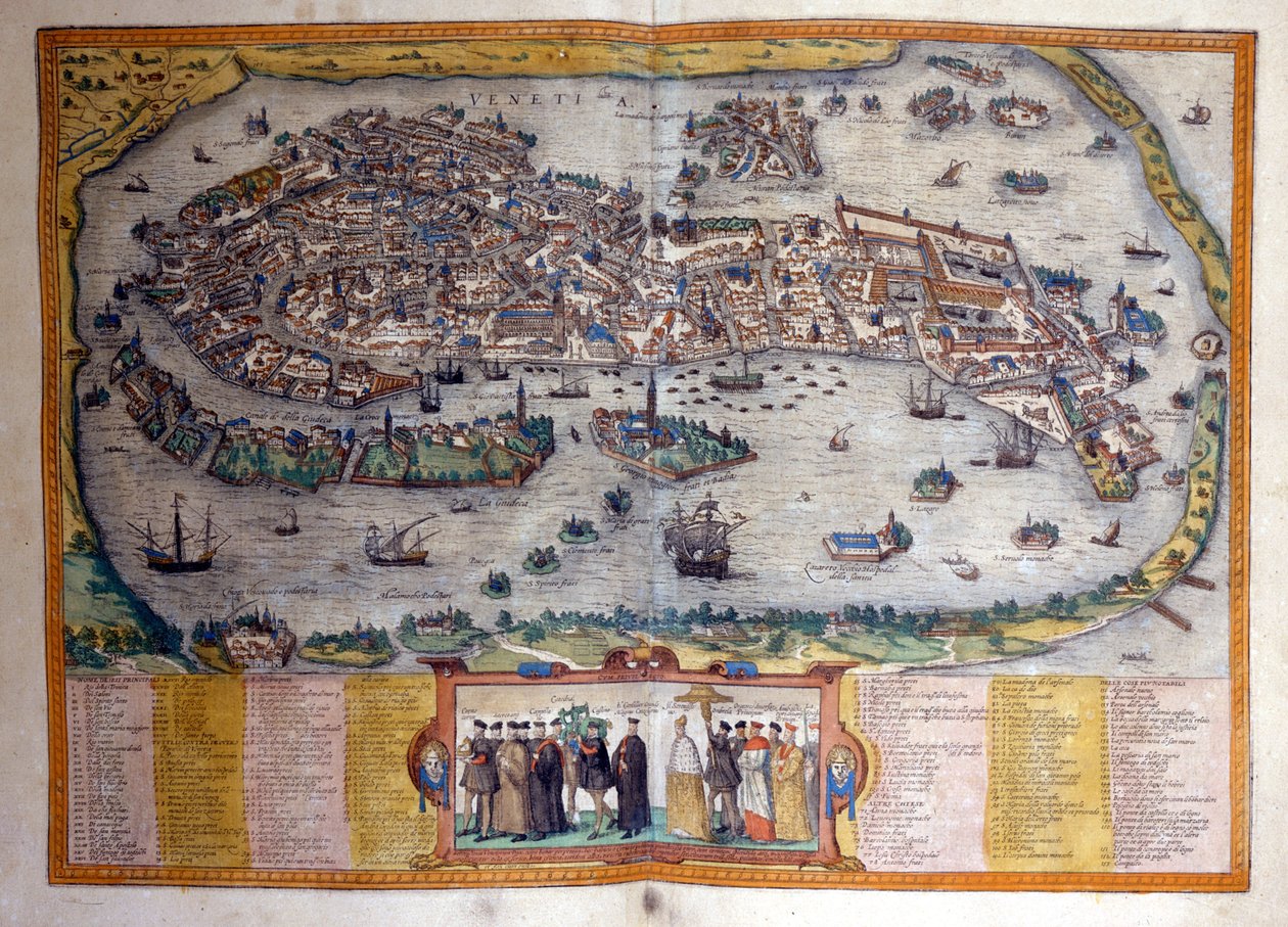Uitzicht op Venetië uit de Atlas 
