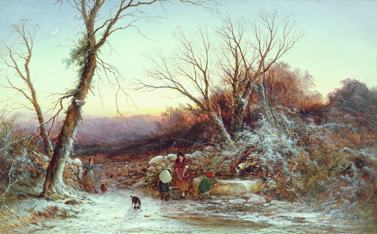 De Bron langs de Weg: Winteravond door George Alfred Williams