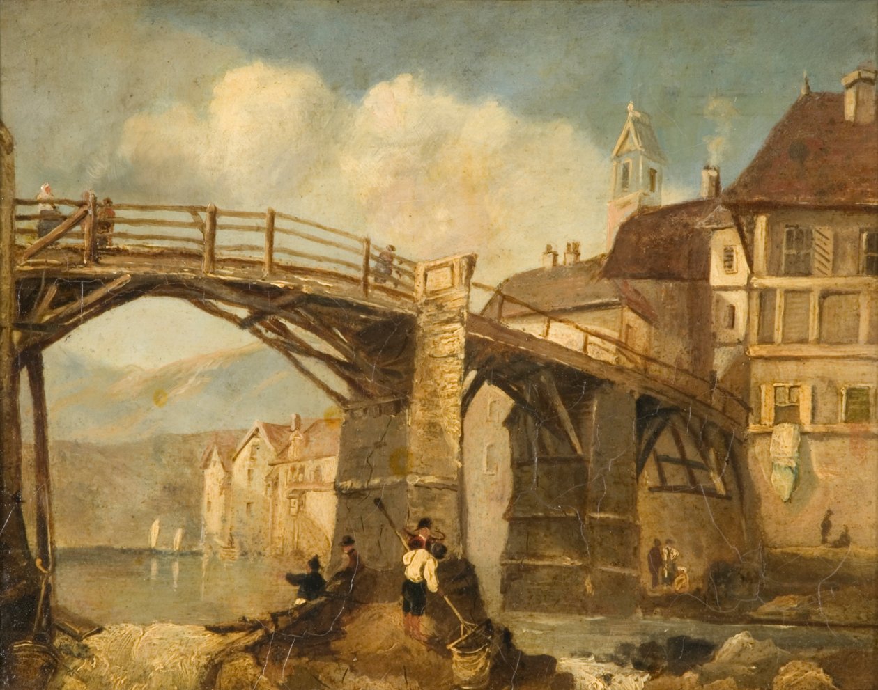 Oude brug door George Balmer