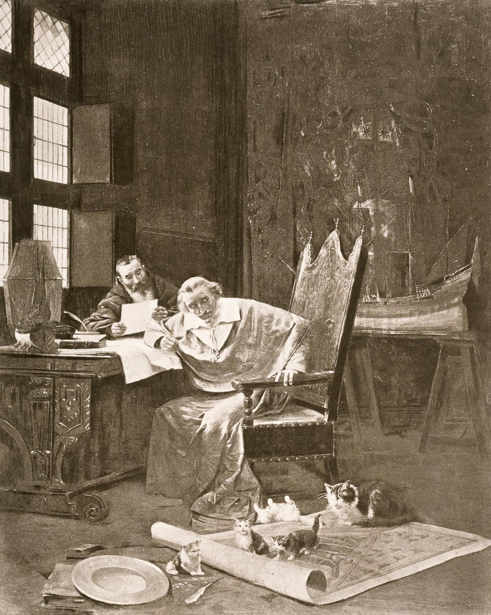 Richelieu en zijn katten door George Barrie