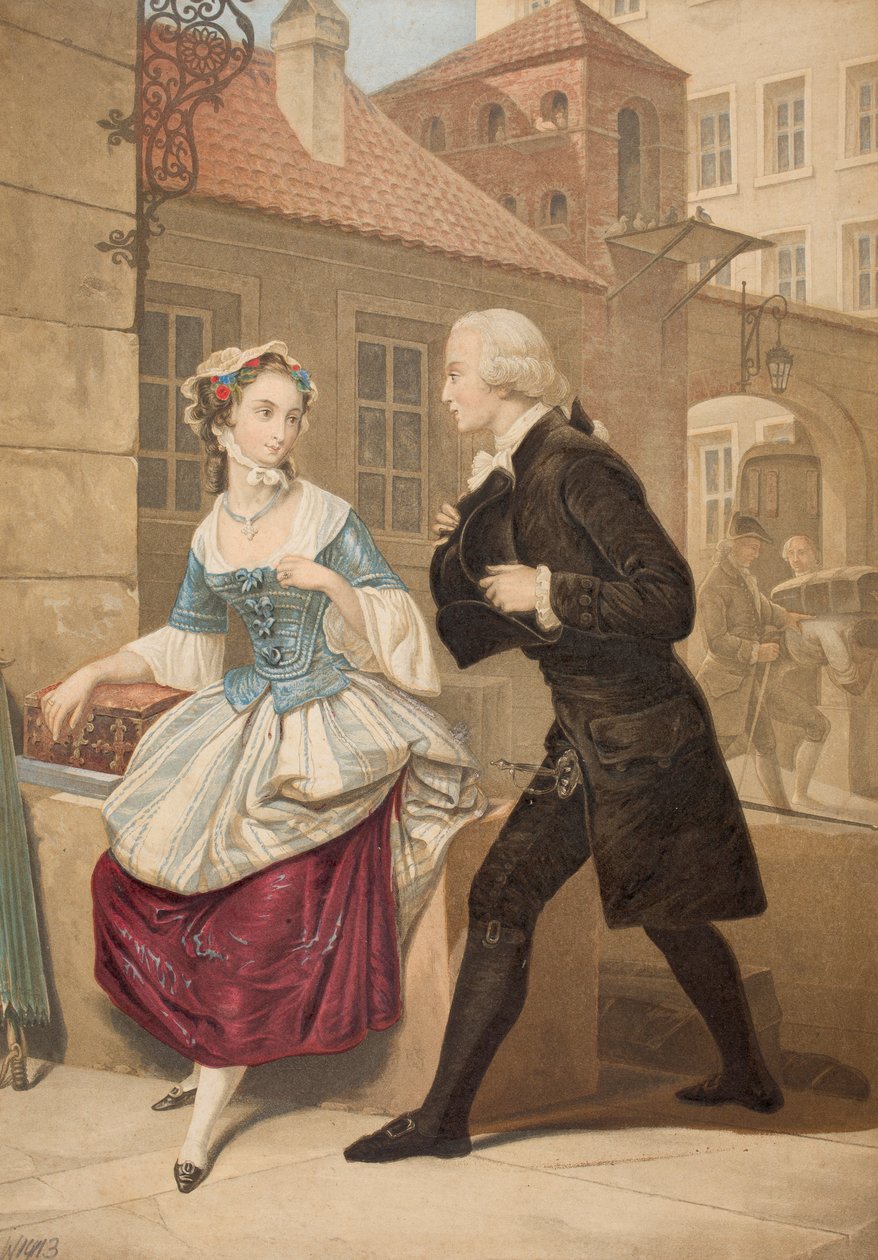 Eerste Indrukken, 1851 door George Baxter