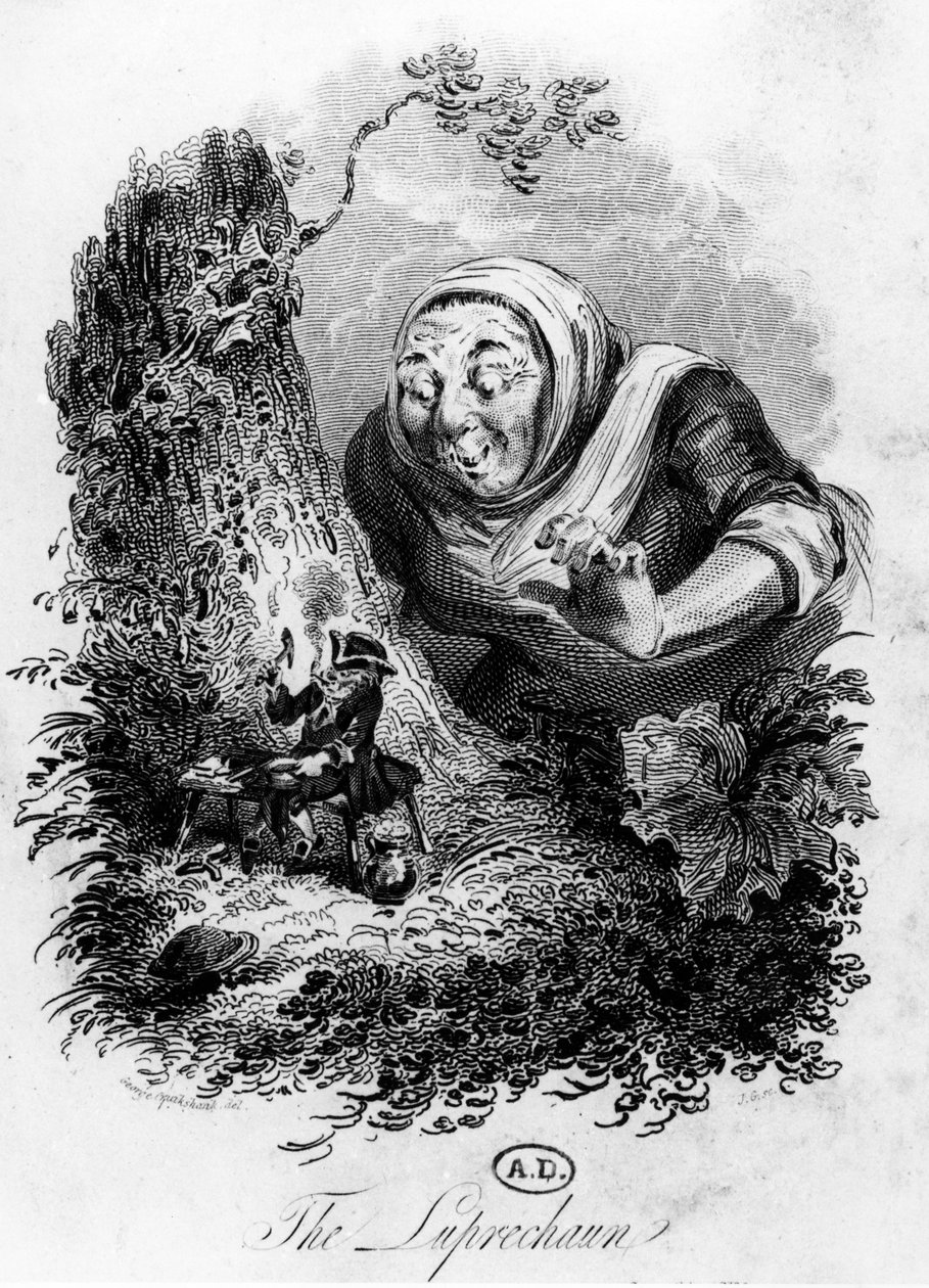 De Leprechaun, ca. 1800-50 door George Cruikshank