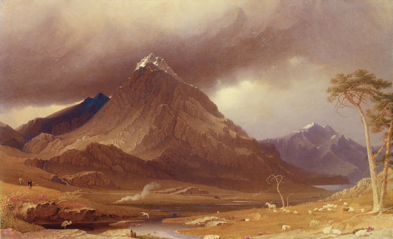 Tryfan, Carnarvonshire door George Fennel Robson