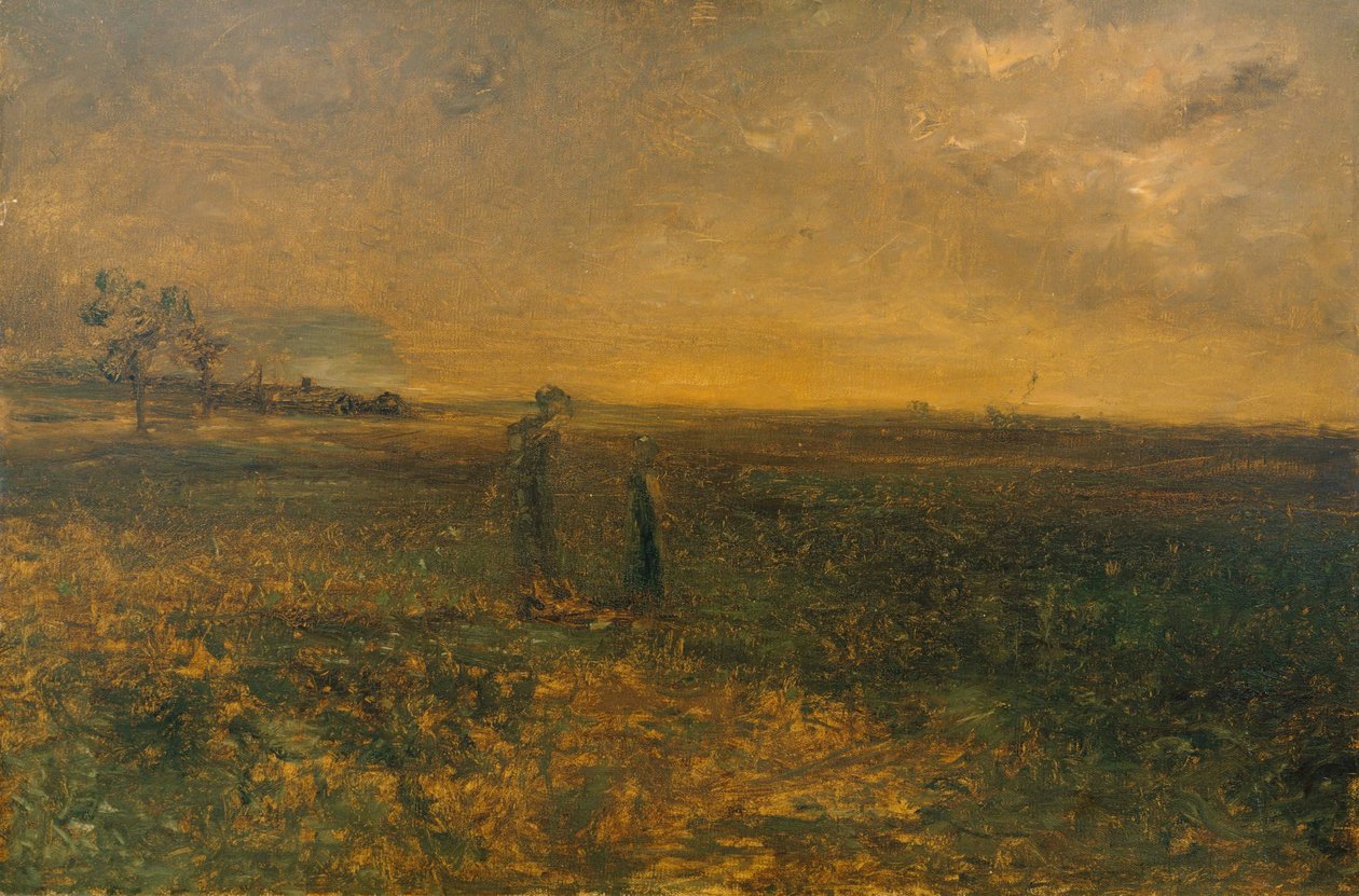 Schemering op de prairie door George Fuller