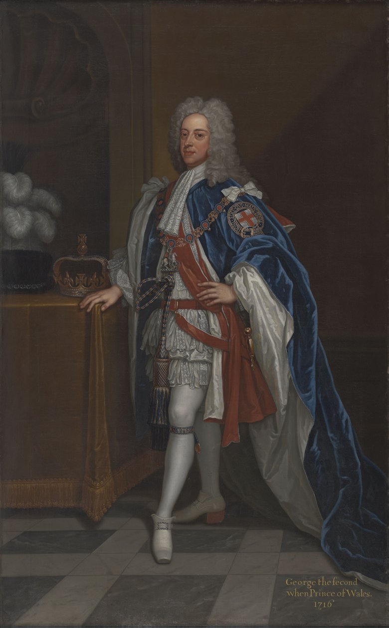 Portret van koning George II als prins van Wales (1683-1760) door George Hamilton Constantine