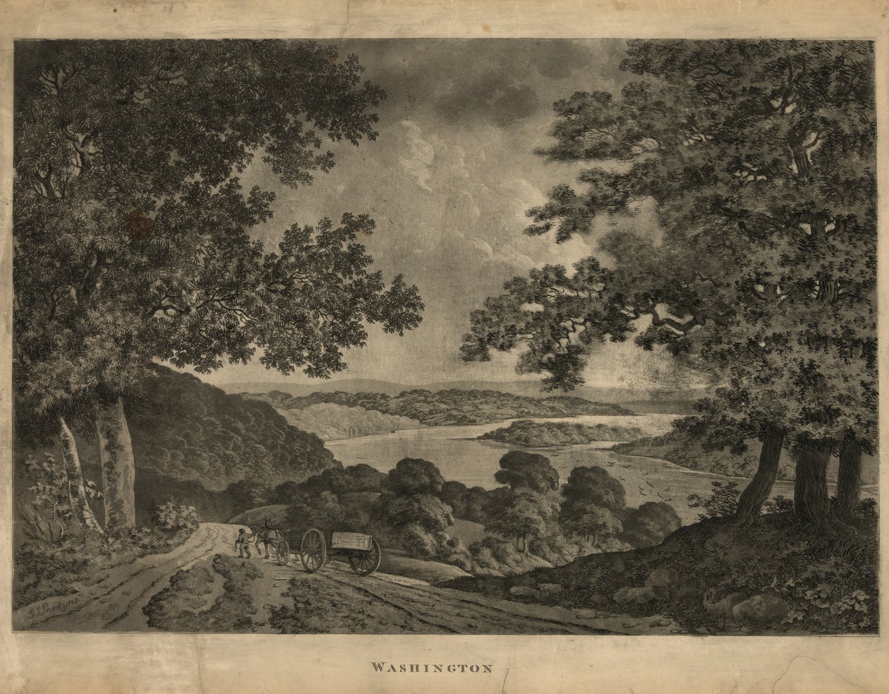 Washington, 1795 door George Isham Parkyns