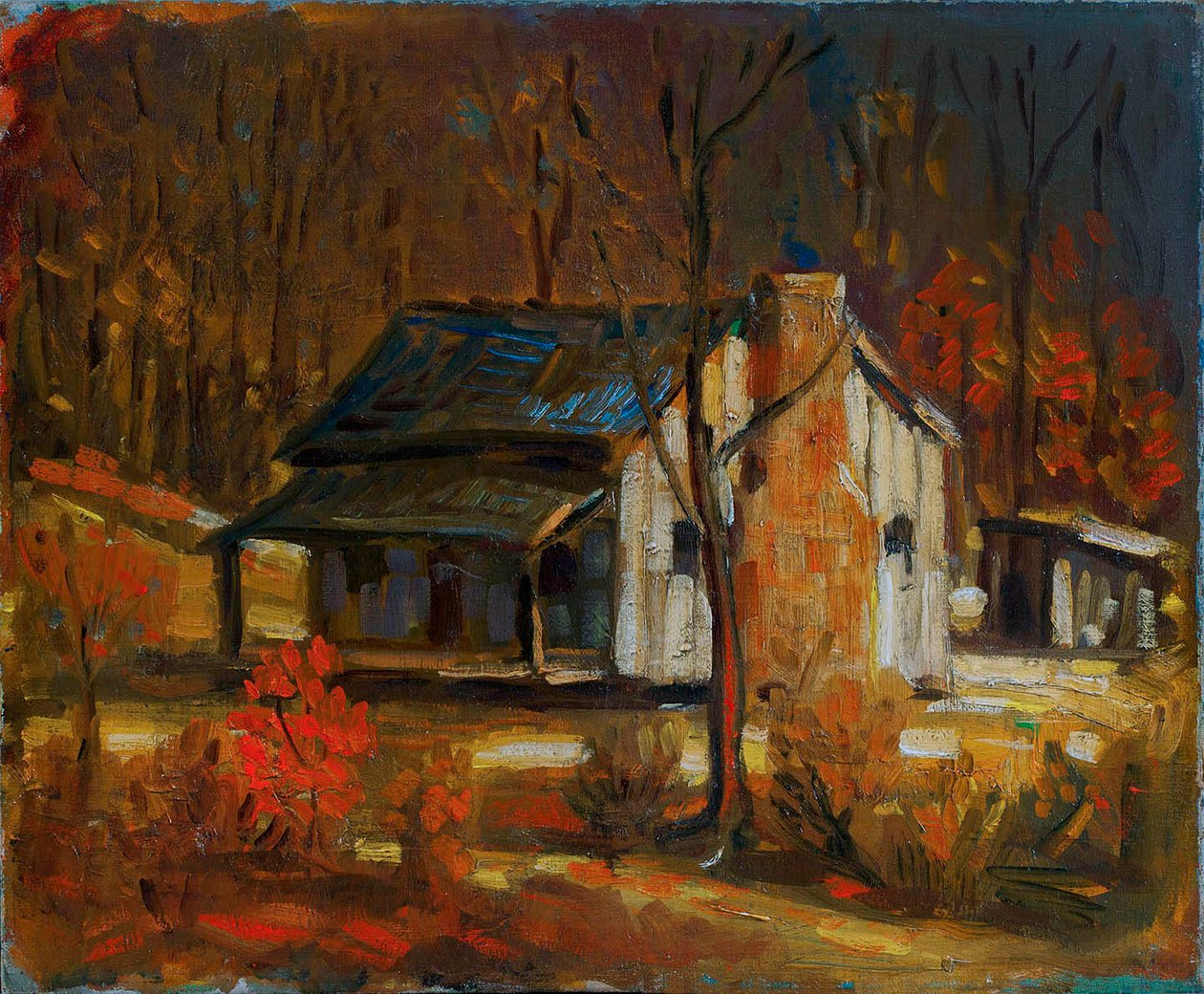 Berg Hut door George Luks