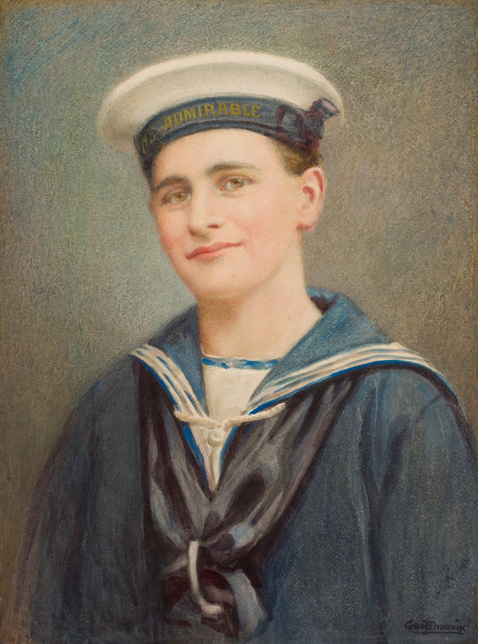 Portret van een zeeman | George Phoenix | Kunstafdruk