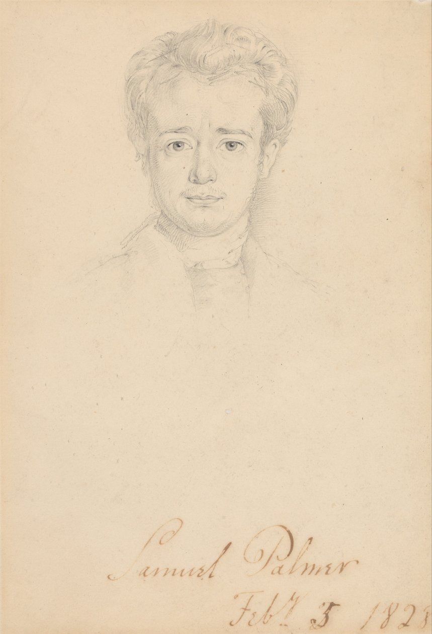 Portret van Samuel Palmer, 5 februari 1828 door George Richmond