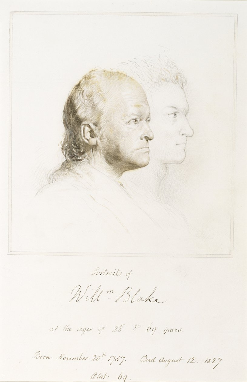 William Blake (1757-1827) in Jeugd en Ouderdom door George Richmond