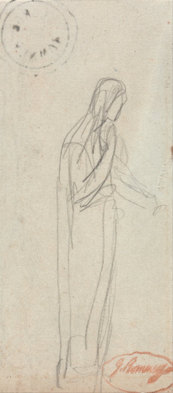 Een staande vrouwelijke figuur door George Romney
