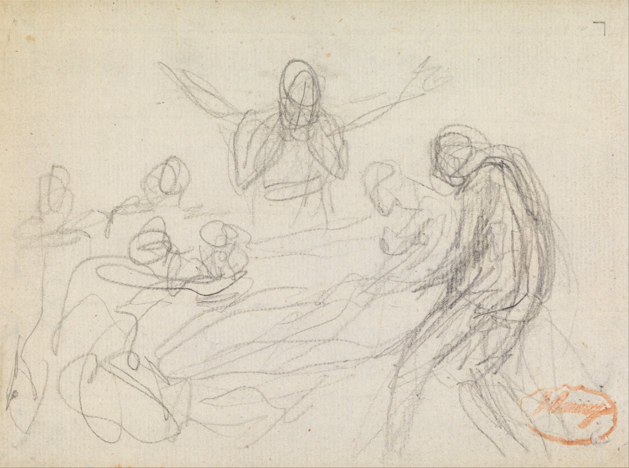 Figurencompositie Studie 11 door George Romney