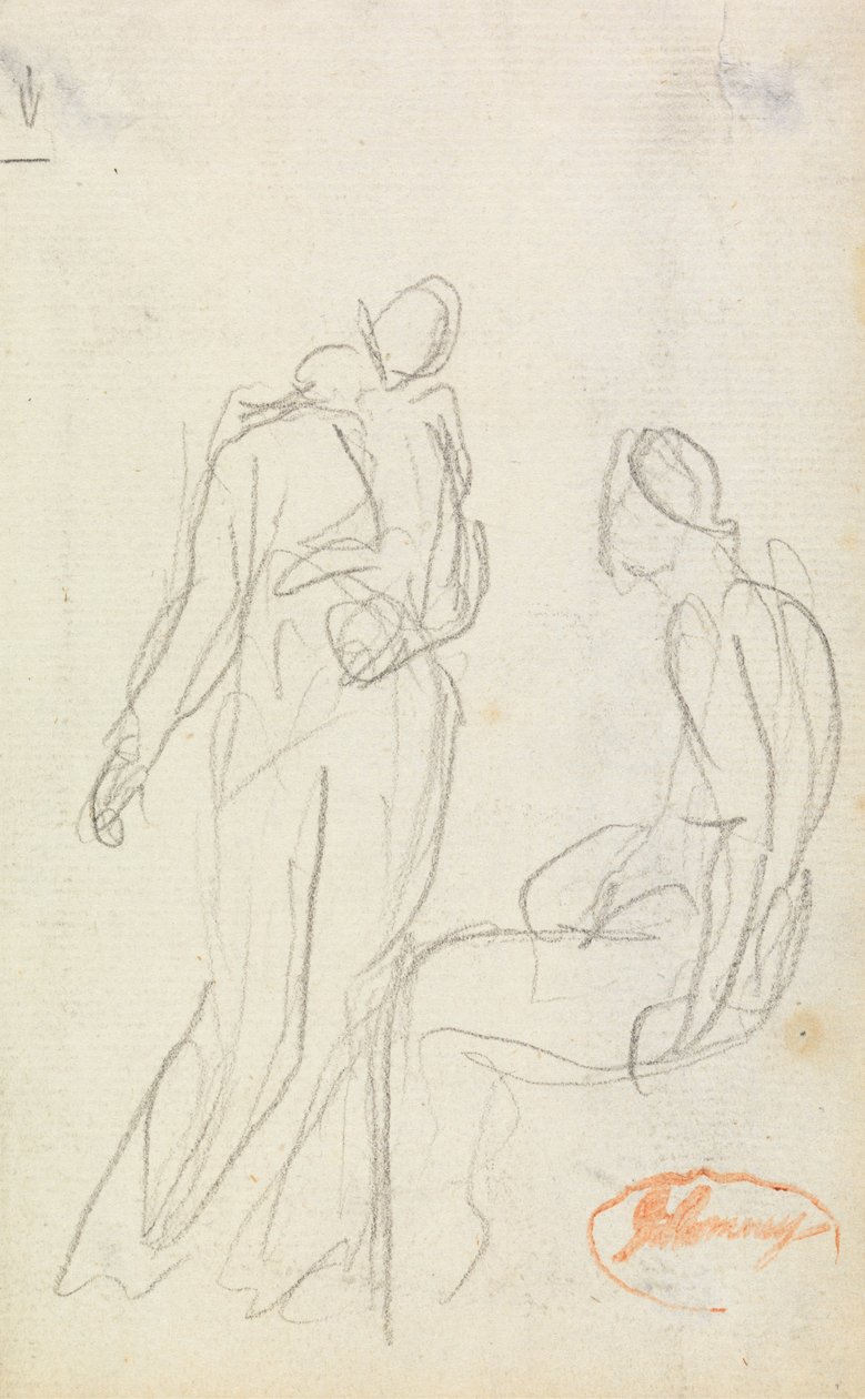 Figuurcompositie Studie 2 door George Romney