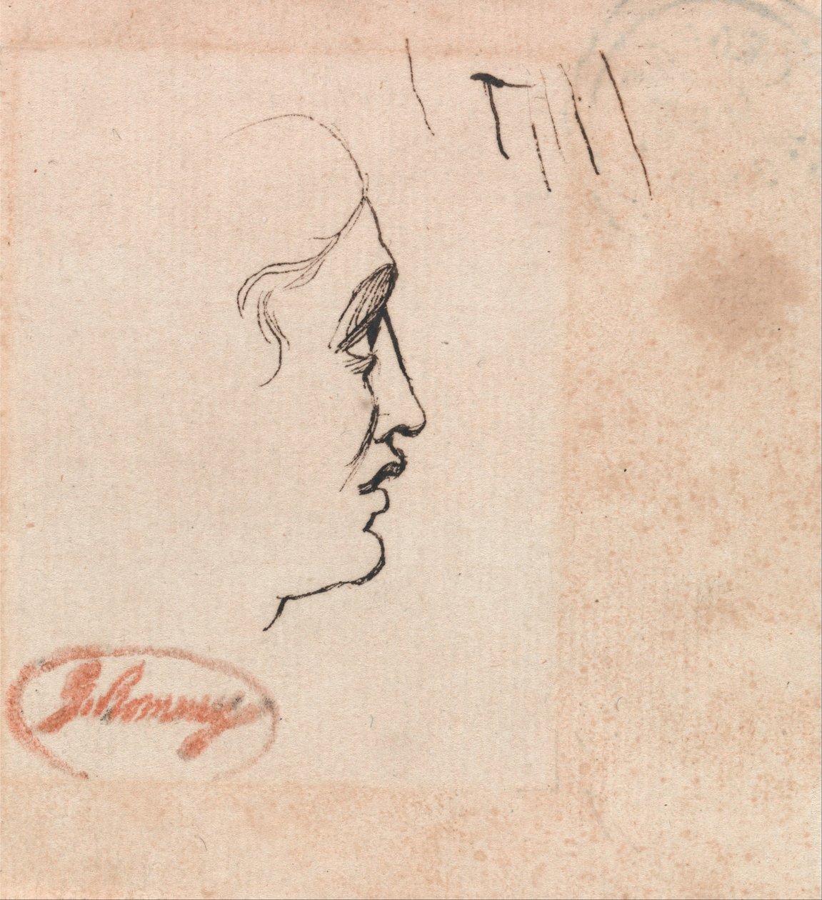 Hoofd van een Jongeling door George Romney