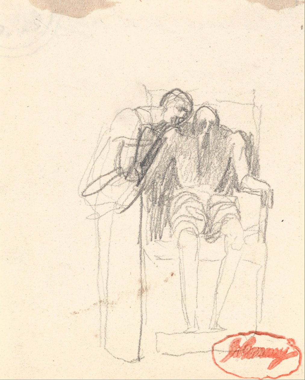 Mogelijk twee figuren uit de ouderdom door George Romney