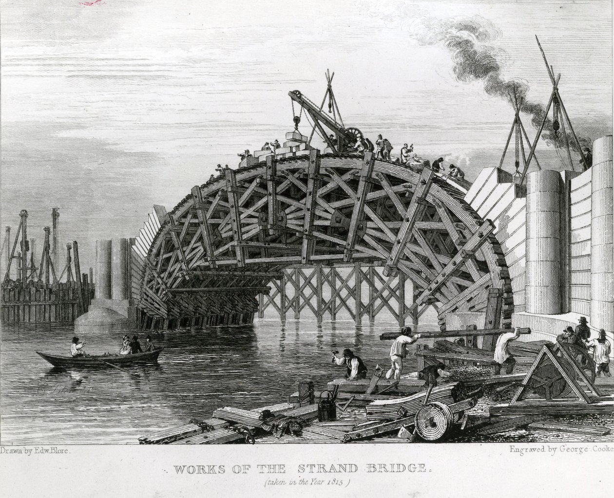 Werken van de Strand Bridge door George Smith