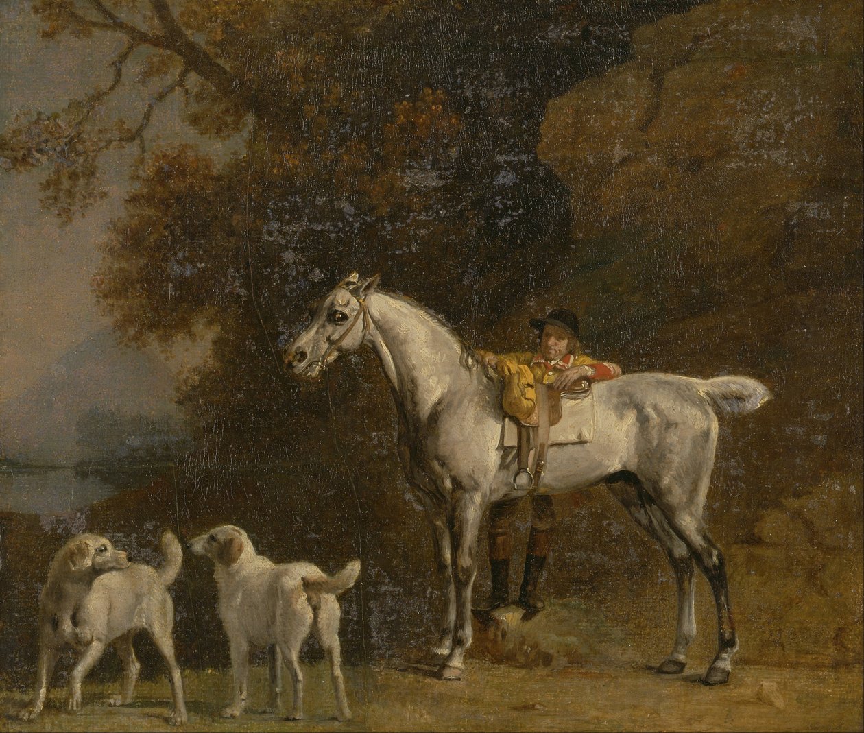 Studies voor of na De 3e Hertog van Richmond met de Charleton Jacht door George Stubbs