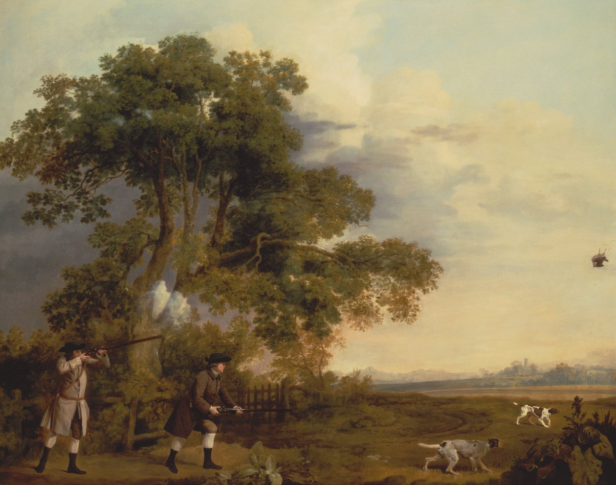 Twee Heren aan het Jagen door George Stubbs