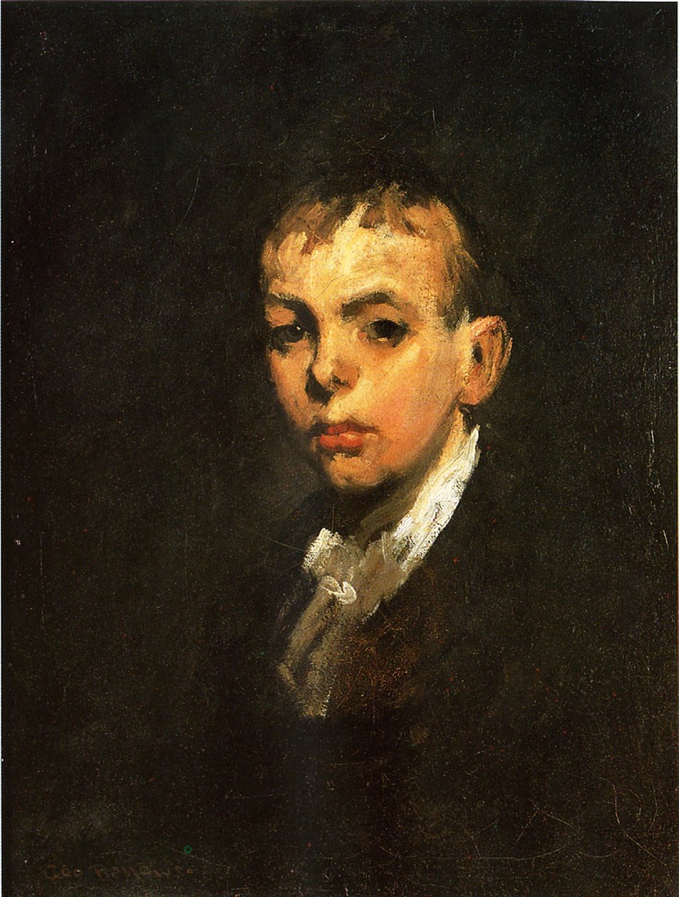 Portret van een jongen door George Wesley Bellows
