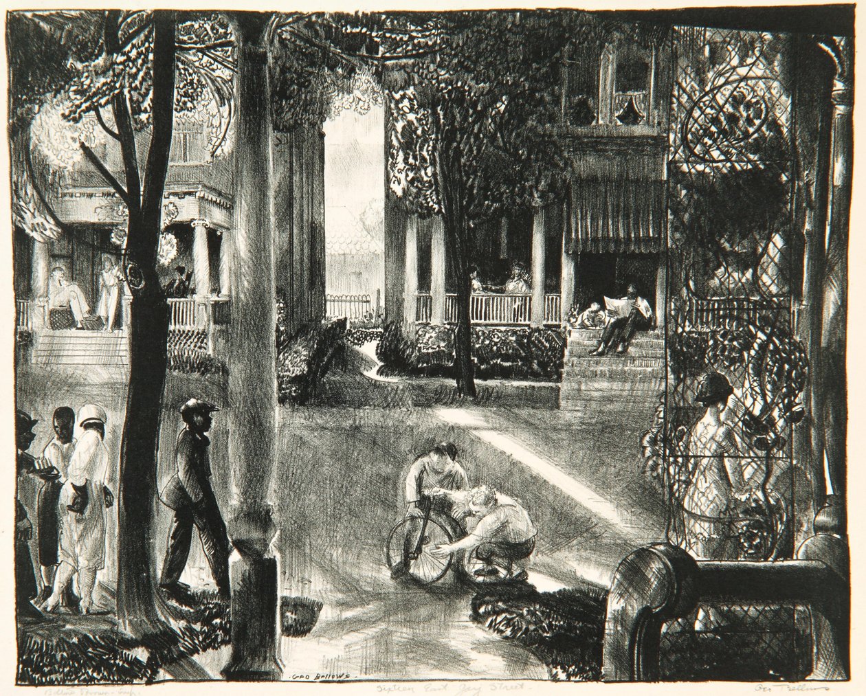 Zestien East Gay Street, 1923-24 door George Wesley Bellows