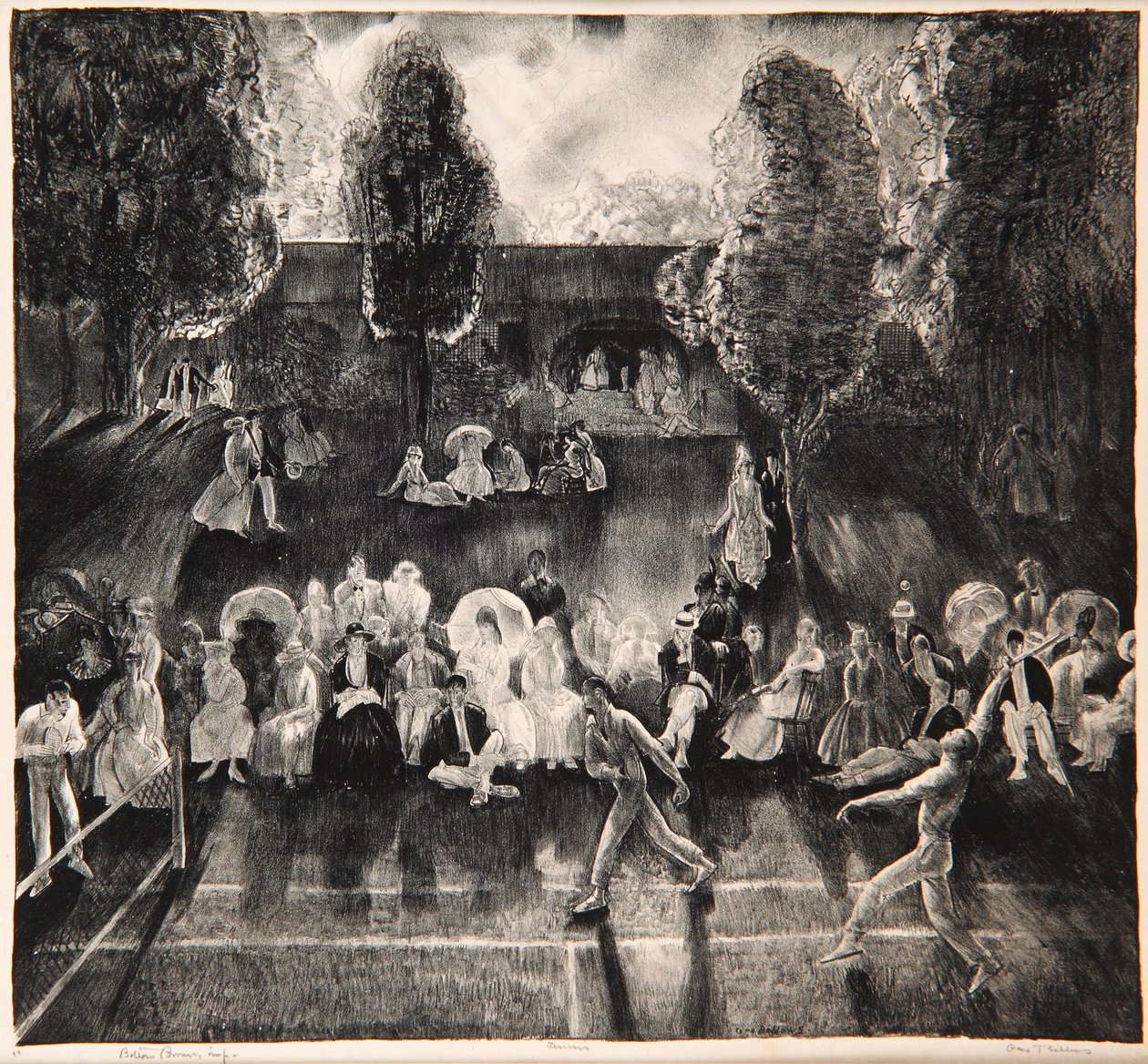 Tennis, 1920 door George Wesley Bellows