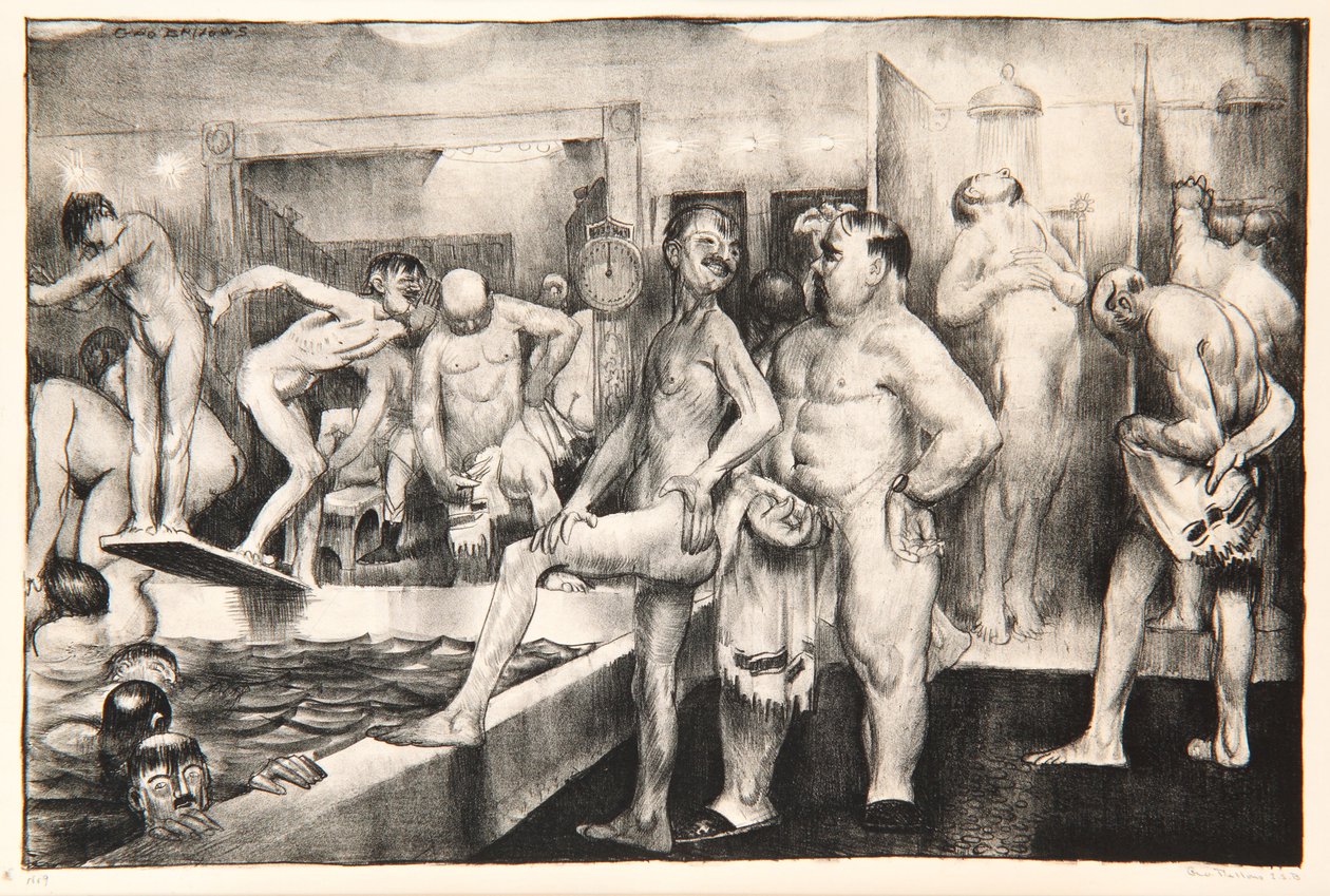 De Douche, 1917 door George Wesley Bellows