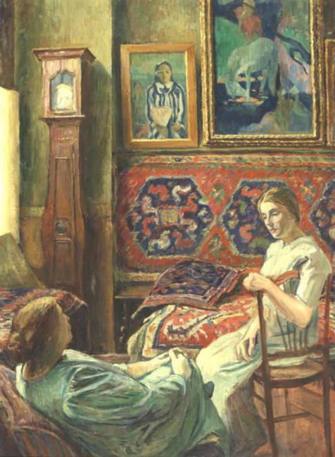 Gesprek in het atelier in Corneilla-de-Conflent door George Daniel de Monfreid