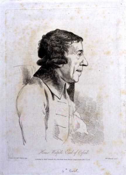 Horace Walpole, 4e graaf van Orford, gegraveerd door William Daniell door George (after) Dance