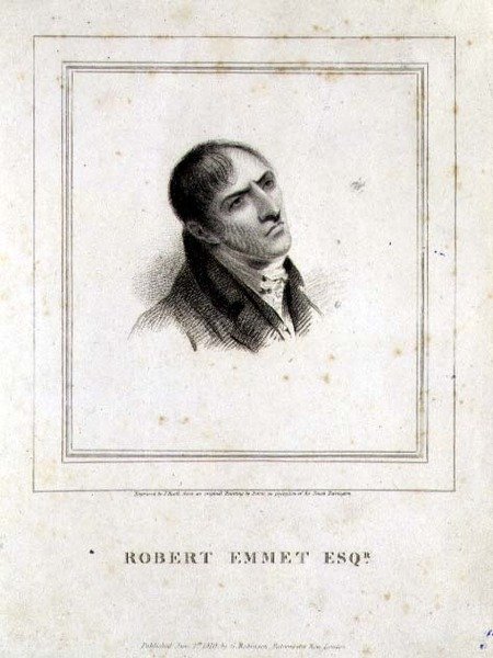 Portret van Robert Emmet Esq. gegraveerd door J. Heath, uitgegeven door G. Robinson, Londen door George (after) Petrie