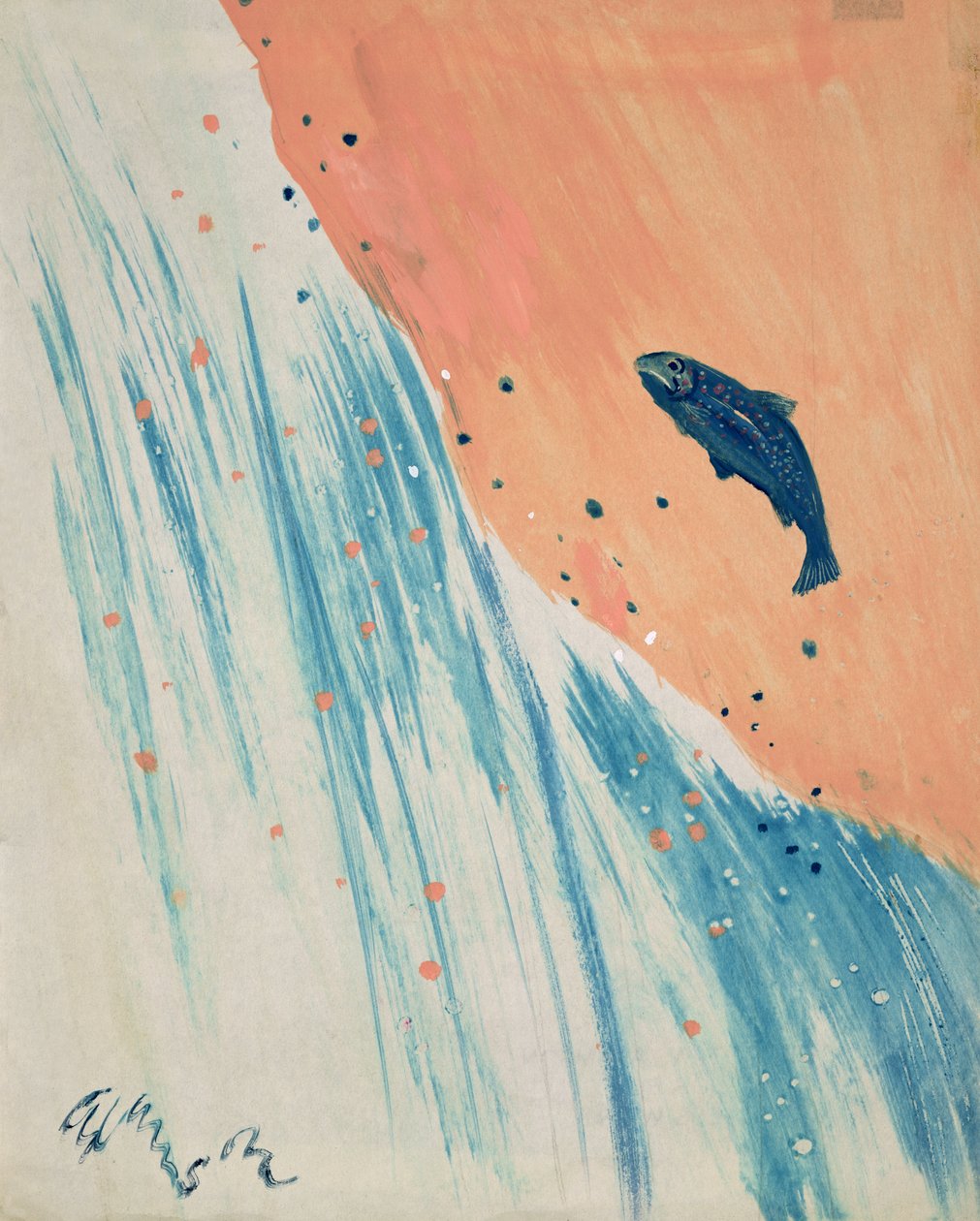 Zalm Sprong door George Adamson