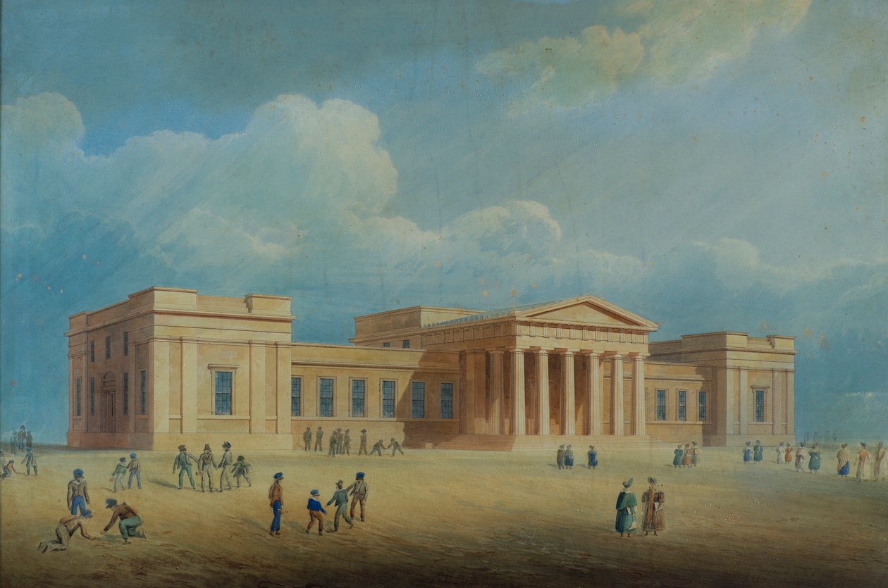 De middelbare school, Dundee, c.1832 door George Angus