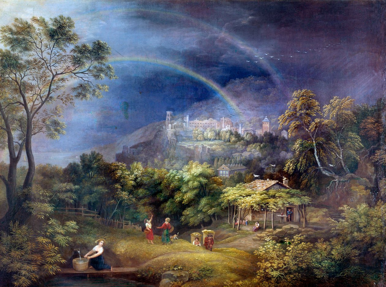Kasteel van Heidelberg door George Augustus Wallis
