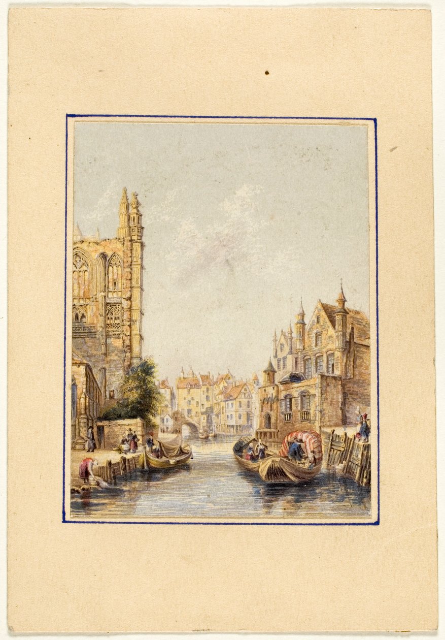 Abbeville door George Baxter